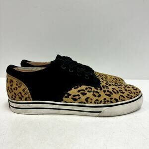 VERY GOOD RARE The Hundreds "Borgore" Johnson Low Leopard Print Sneaker 10.5
